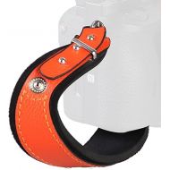 LENSGO Leather Camera Hand Strap Wrist Straps for DSLR w/Quick Release Plate