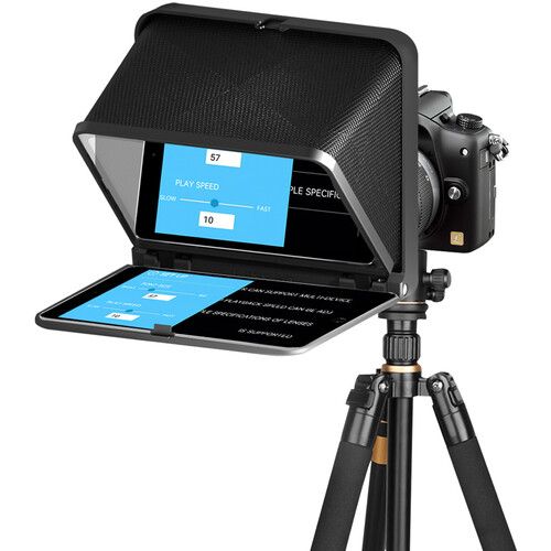  LENSGO TC7 Portable Teleprompter for Smartphones, Tablets & Select DSLR/Mirrorless Cameras