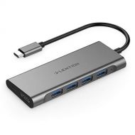 LENTION USB-C Multi-Port Hub with 4K HDMI Output, 4 USB 3.0, Type C Charging Adapter Compatible MacBook Pro 13/15 (Thunderbolt 3 Port), MacBook Air 2018, Chromebook, Surface Go, Mo