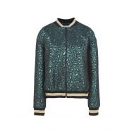 LEO STUDIO DESIGN EMBROIDERY LEOPARD BOMBER GREEN 41755672NC