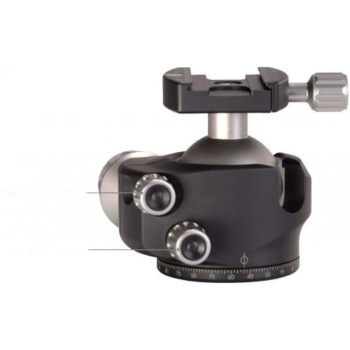  LEOFOTO LH-55 55mm Low Profile Ball Head Arca  RRS Compatible w Independent Pan Lock