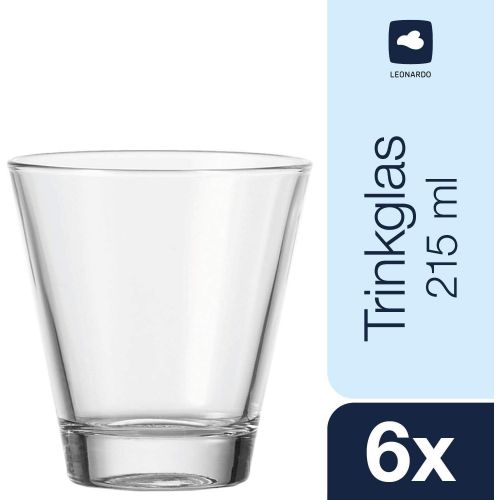  LEONARDO HOME Leonardo - Whiskyglas/Wasserglas/Saftglas - CIAO - 250 ml - 6 er Set