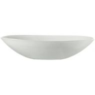 LEONARDO HOME Leonardo La Baia Alabastro Oval Bowl, Semitransparent Glass, Handmade, White, 32 cm, 031199