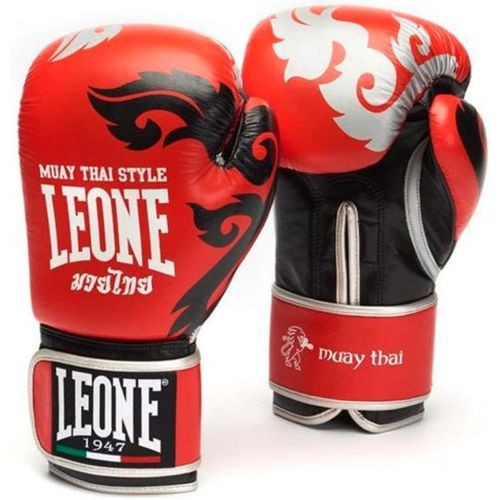  Leone Boxing Leone Muay Thai Boxing Gloves (Red 14oz)