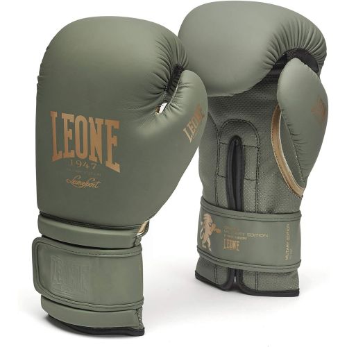  Leone 1947 Boxing Gloves Military Edition Leather MMA UFC Muay Thai Kick Boxing K1 Karate Training Sparring Punching Gloves