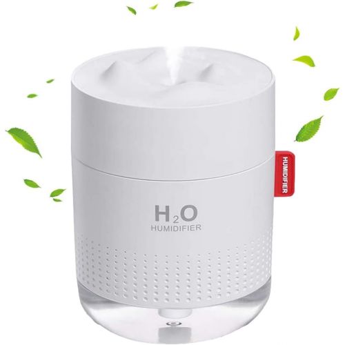  LEOP Mini Humidifier, Silent Portable Humildifier,Two Humidification Spray Modes And Eye Protection Warm Light, USB Humidification Can Be Used in Family Office and Travel