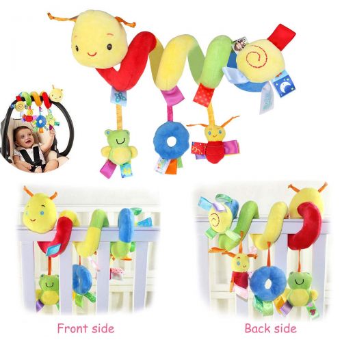  LEORX Baby Stroller Toy Activity Spiral Hanging Toy with Ringing Bell for Infant Car Seat Baby Bed