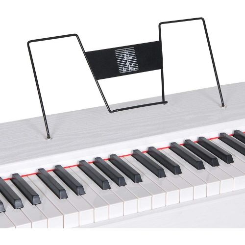  [아마존베스트]LES AILES DE LA VOIX 88 Key Digital Piano Electric Piano Portable Piano for Beginner Adults with Standard Keys, X Stand,Sustain Pedal,Power Adapter, Headphone