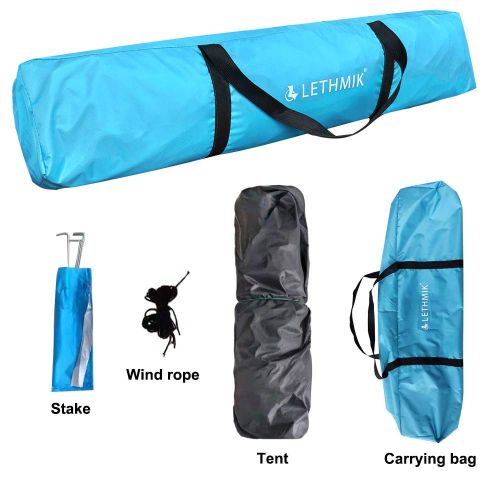  LETHMIK Backpacking Tent, Instant Automatic pop up Tent, 2-3 Person, Waterproof Lightweight Double Layer Camping Tent for Outdoor Hunting, Hiking, Climbing, Travel