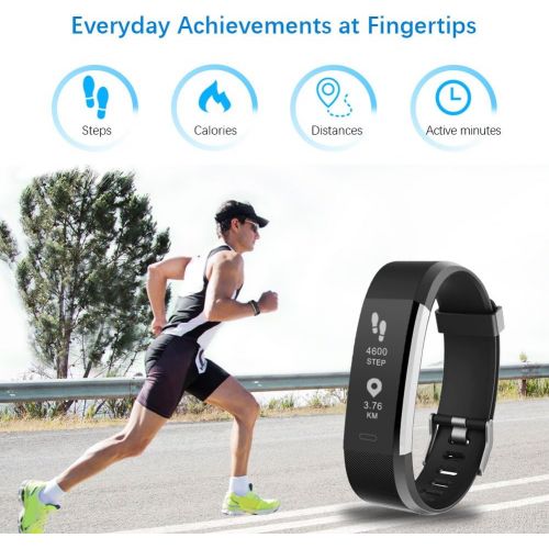  [아마존 핫딜]  [아마존핫딜]LETSCOM Fitness Tracker HR, Activity Tracker Watch with Heart Rate Monitor, Waterproof Smart Bracelet with Step Counter, Calorie Counter, Pedometer Watch for Kids Women and Men