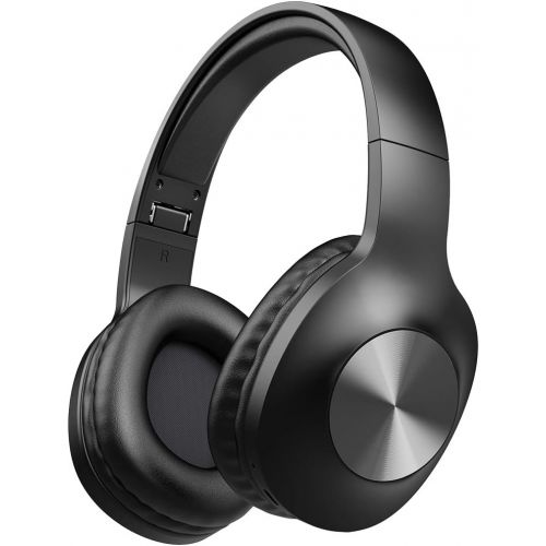  [아마존 핫딜]  [아마존핫딜]LETSCOM Bluetooth Headphones, Letscom Wireless Headphones Over Ear with Hi-Fi Sound Mic Deep Bass, 100 Hours Playtime and Soft Memory Protein Earpads for Travel Work TV PC Cellphone - Blac