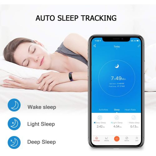  [아마존핫딜][아마존 핫딜] LETSCOM Fitness Tracker with Heart Rate Monitor, Color Screen Activity Tracker Watch, IP68 Waterproof Pedometer Sleep Monitor Step Counter Calorie Counter for Women Men Kids