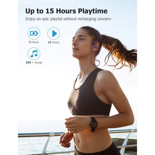  [아마존 핫딜] LETSCOM Letscom Bluetooth Headphones, 15Hrs Playtime Wireless 5.0 Earbuds IPX7 Waterproof Sport Running in-Ear Headsets w/Mic Stereo Sound Noise Cancelling - Upgraded Version