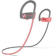 [아마존베스트]LETSCOM Bluetooth Headphones IPX7 Waterproof, Wireless Sport Earphones Bluetooth 4.1, HiFi Bass Stereo Sweatproof Earbuds w/Mic, Noise Cancelling Headset for Workout, Running, Gym,