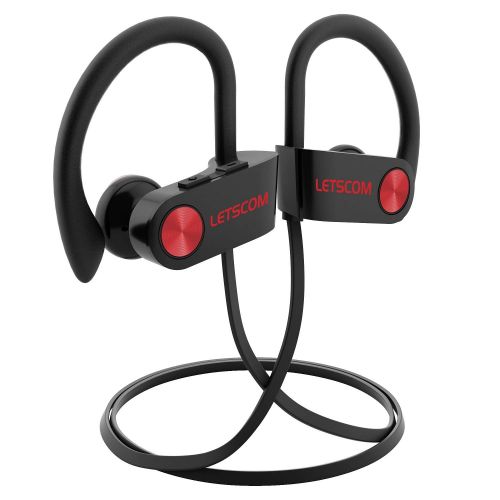  [아마존 핫딜]  [아마존핫딜]LETSCOM Bluetooth Kopfhoerer in Ear, IPX7 wasserdicht Sport Kopfhoerer bloothooth kabellos, Bluetooth 4.1, 8 Stunden Akkulaufzeit, In Ear Kopfhoerer mit Mikrofon fuer Samsung Huawei us