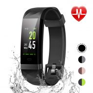 LETSCOM Fitness Tracker Color Screen, IP68 Waterproof Activity Tracker with Heart Rate Monitor, Sleep Monitor, Step Counter, Calorie Counter, Smart Pedometer Watch for Men Women Ki