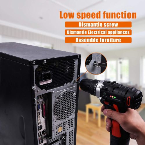  [아마존 핫딜] LETTON Power Tools Combo Kit Set with 60 Accessories 16.8V Cordless Drill for Home wireless Repair Kit Tools