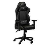 LEVL Gaming NXT Alpha Series Gaming Chair,Office Chair, Heavy Duty, with Neck and Lumbar Pillows (Medium, Black/Black)