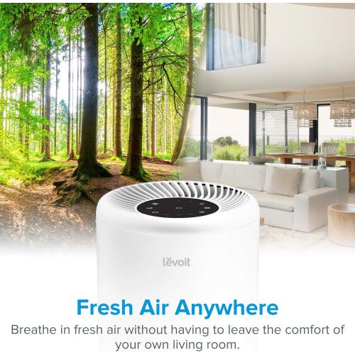  [아마존 핫딜]  [아마존핫딜]LEVOIT Air Purifier for Home Allergies and Pets Hair, Smokers, True HEPA Filter, Quiet in Bedroom,Filtration System Cleaner Remover Eliminators, 99.97% Odor Smoke Dust Mold,Night L