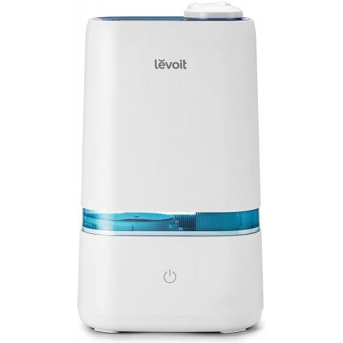  LEVOIT Humidifiers for Bedroom, 4L Ultrasonic Cool Mist Humidifier for Large Room Babies, Air Humidifier with Essential Oil Tray, Quiet Operation, Auto Shut-Off, Lasts up to 40 Hou