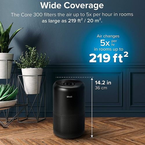  LEVOIT Air Purifier for Home Allergies and Pets Hair Smokers in Bedroom H13 True HEPA Filter, 24db Filtration System Cleaner Odor Eliminators, Remove 99.97% Smoke Dust Mold Pollen,