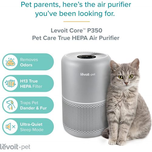  LEVOIT Air Purifier for Home Allergies and Pets Hair, H13 True HEPA Filter for Bedroom, 24db Filtration System with ARC Formula, Remove 99.97% Odors Smoke Dust Mold Pollen, Core P3