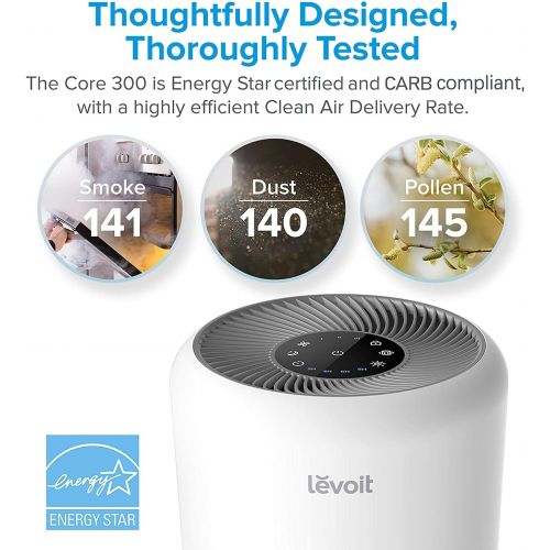  LEVOIT Air Purifiers for Home Allergies and Pets Hair, H13 True HEPA Air Purifier Filter, Vista 200 & Air Purifier for Home Allergies Pets Hair Smokers in Bedroom, 24db Quiet, Core