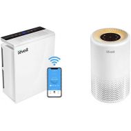 LEVOIT Smart Wi-Fi Air Purifier for Home True HEPA Filter, Large, White & Air Purifiers for Home Allergies and Pets Hair, H13 True HEPA Air Purifier Filter, Quiet Filtration System