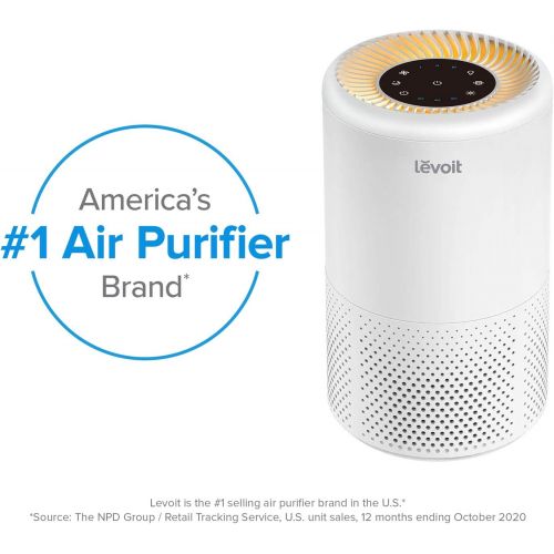  LEVOIT Smart Wi-Fi Air Purifier for Home True HEPA Filter, Large, White & Air Purifiers for Home Allergies and Pets Hair, H13 True HEPA Air Purifier Filter, Quiet Filtration System