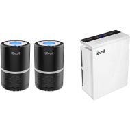 LEVOIT Air Purifier for Home Smokers Allergies and Pets Hair, True HEPA Filter, Black, 2PACK & Smart Wi-Fi Air Purifier for Home with H13 True HEPA Filter Smoke Eater and Odor Elim