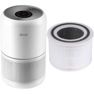 LEVOIT Air Purifier for Home Allergies Pets Hair Smokers in Bedroom, White & Core 300 Air Purifier Replacement Filter, 3-in-1 Pre-Filter, High-Efficiency Activated Carbon Filter, C