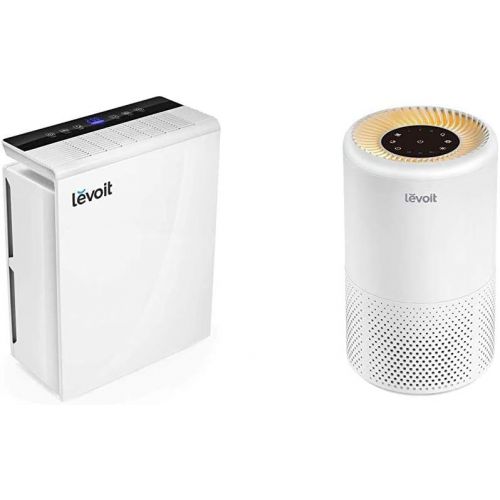  LEVOIT Air Purifier for Home Large Room,Smoke and Odor Eliminator, H13 True HEPA Filter for Bedroom, LV-PUR131, White & Air Purifiers for Home Allergies, H13 True HEPA Air Purifier