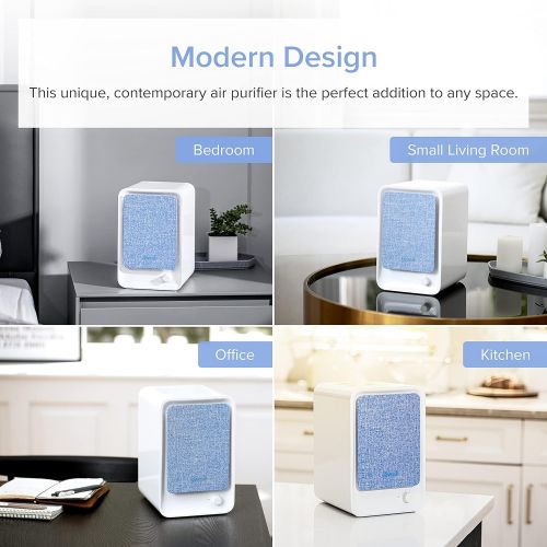  [아마존베스트]LEVOIT HEPA Air Purifier for Home, Smoke Cleaner w/Dual Activated Carbon Filter for Bedroom Office Dorm, 100% Ozone Free, Reduce 99.9% Allergy Dust Pollen Pet Dander, (Available fo