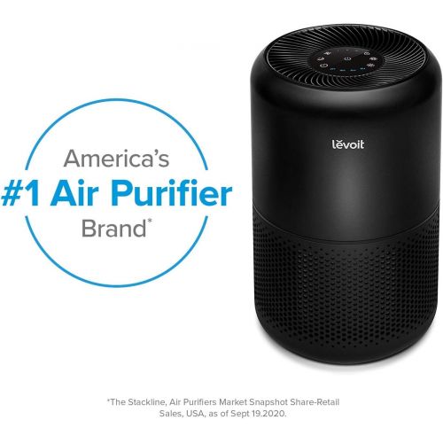  LEVOIT Air Purifier for Home Allergies Pets Hair in Bedroom, H13 True HEPA Filter, 24db Filtration System Cleaner Odor Eliminators, Ozone Free, Remove 99.97% Dust Smoke Mold Pollen
