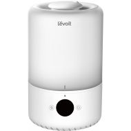 LEVOIT Ultrasonic Cool Mist Humidifiers, Adjustable 360° Rotation Nozzle, Auto Safety Shut Off, Lasts Up to 25 Hours, Filter Free, Optional LED Display Light, Ideal for Bedroom, 3L