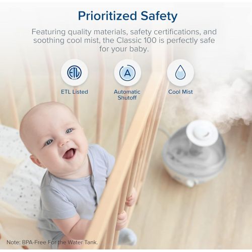  LEVOIT Humidifiers for Bedroom Large Room (2.4L Water Tank), Cool Mist Vaporizer for Home Whole House, Quiet for Baby Kids Nursery, Ajustable 360° Rotation Nozzle, Auto Shutoff, Ni