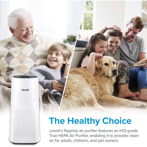  LEVOIT Large Room Air Purifier with True Hepa Filter, Home Air Cleaner for Allergies and Pets, Odor Eliminator for Smokers, Mold, Dust, Pollen, 538 Sq. Ft, LV-H133, 2-Year Warranty