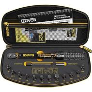 LEXIVON Bike Torque Wrench 1/4-Inch Dr. 15-Piece Kit | 72-Tooth Gear, Dual-Direction Click Type 2~26 Nm / 17.7~230.1 in-lb (LX-191)