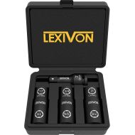 LEXIVON 1/2-Inch Impact Socket Set, 6 Total Lug Nut Sizes Innovative Flip Socket Design, Covers Most Commonly Used Inch & Metric Wheel Nuts Cr-Mo Steel, Full Impact Grade (LX-111)