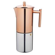 Lexpress Stainless Steel Copper Effect Espresso Coffee Maker 600ml Gift Boxed