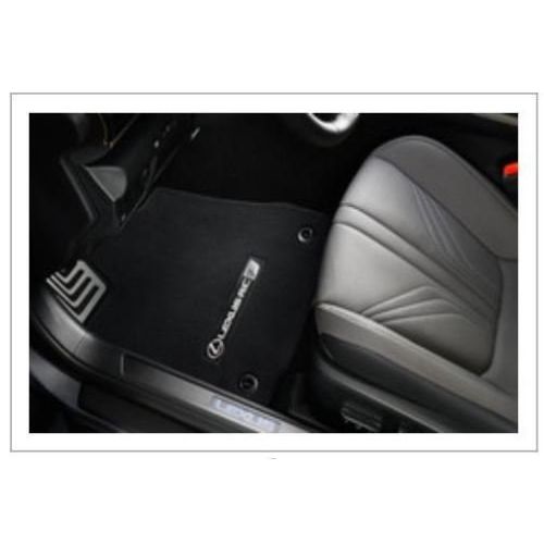  NEW LEXUS OEM FACTORY FLOOR MAT SET 2015-2016 RC-F RWD BLACK W/ SILVER STITCHING