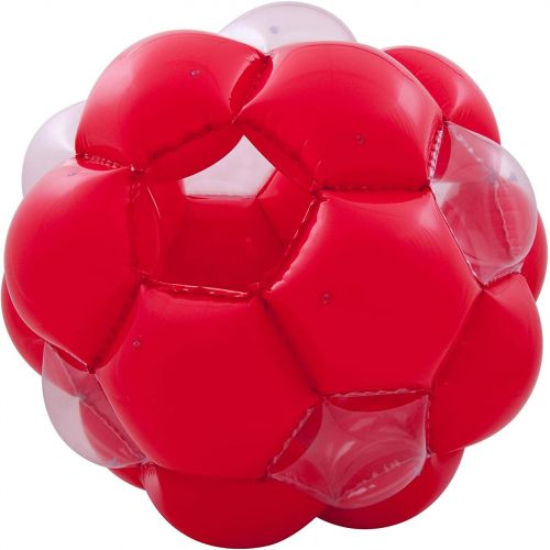  [아마존베스트]LEXiBOOK PA100 Giant Inflatable Ball, 51, 1 Entry and 1 Exit for Greater Security, Transparent Windows to Improve Visibility, Heavy-Duty, Safe Plastic for Safer Play, Red