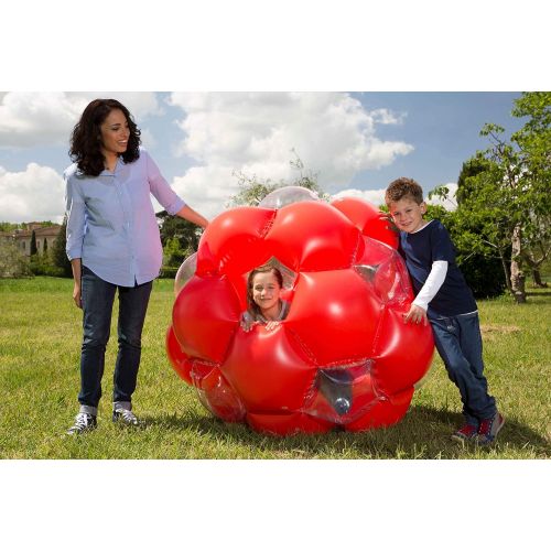  [아마존베스트]LEXiBOOK PA100 Giant Inflatable Ball, 51, 1 Entry and 1 Exit for Greater Security, Transparent Windows to Improve Visibility, Heavy-Duty, Safe Plastic for Safer Play, Red