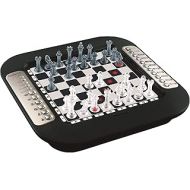 LEXiBOOK Chessman FX, Electronic Chess Game with Tactile Keyboard and Light and Sound Effects, 32 Pieces, 64 Levels of Difficulty, Family Board Game, Black/Grey, CG1335