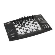 LEXiBOOK Lexibook CG1300 ChessMan Elite Interactive electronic chess game, 64 levels of difficulty, LEDs, battery powered or 9V adapter, black / white