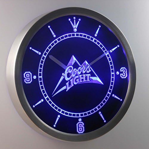  LEaD Clock Coors Light Man Cave 3D Neon Sign LED Wall Clock NC0001-B