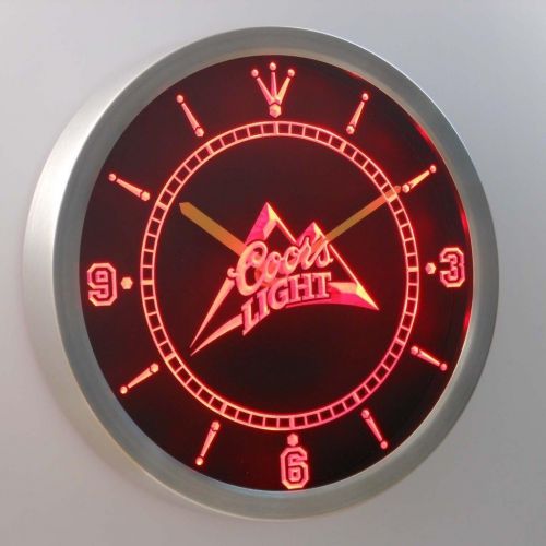  LEaD Clock Coors Light Man Cave 3D Neon Sign LED Wall Clock NC0001-B