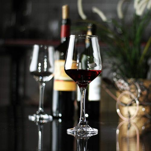  [아마존베스트]LUXU_ing Wine Glasses Set of 4,Durable Red Wine Glasses for Bordeaux/Cabernet,Shatter Resistant White Wine Glasses for Housewarming,Wedding,Anniversary,15oz