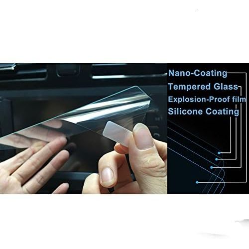  [아마존베스트]LFOTPP 2013-2019 Ram 1500 2500 3500 Uconnect 8.4 Inch Audio Touchscreen Display Screen Protector, Tempered Glass Car Navigation Protective Film 9H Anti-Scratch 1 PCS
