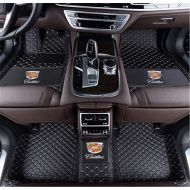 LFOTPP Custom Fit XPE Leather 3D Full Surrounded Waterproof Car Floor Mats for Cadillac ATS CTS CT6 SRX XT5 XTS Waterproof Non-Slip Carpets (Black)